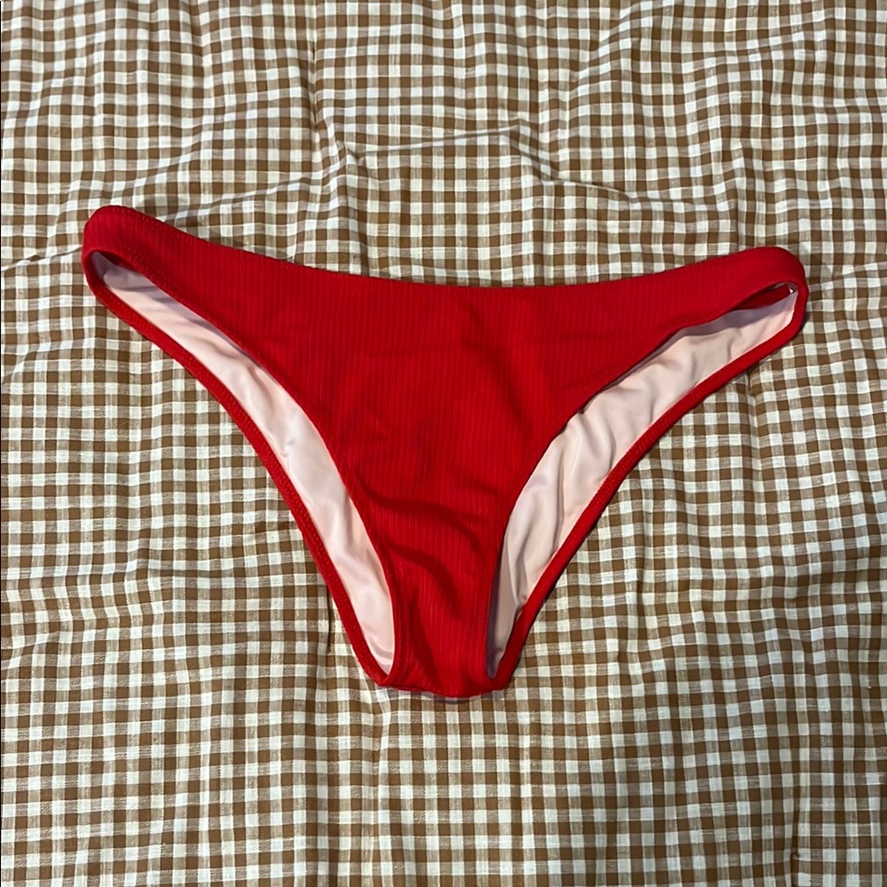 Shade & Shore Red Bikini Set Classic Swimwear